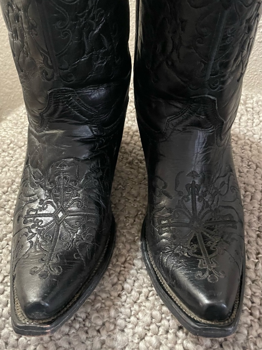 Circle G Black leather Boots